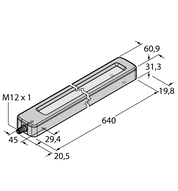 Oświetlenie liniowe LED WLC60XW640AQ - Turck