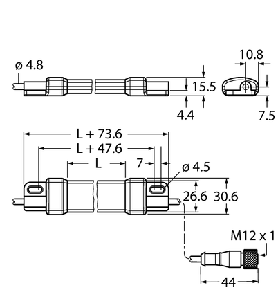Oświetlenie liniowe LED WLS15CDW0220DSC2 - Turck