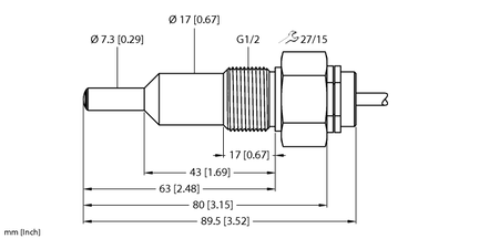 Kontrola przepływu FCS-G1/2A4-NAEX0/L065/D024 - Turck