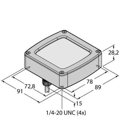 Oświetlenie obszaru LED WLC90WGL15R - Turck
