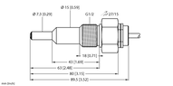 Kontrola przepływu FCS-G1/2A4-NAEX/AL065 - Turck