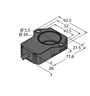 Przetwornik położenia miniaturowy RI60P1-QR20-LU4X2 - Turck