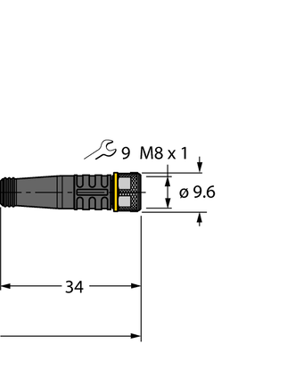 Przewód elementu wykonawczego/czujnika, PUR PKG4M-15-PKG4M/TXL - Turck