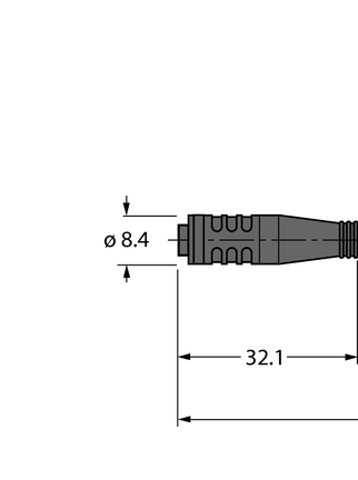 Przewód elementu wykonawczego/czujnika, PUR PKG3S-2/TXL - Turck
