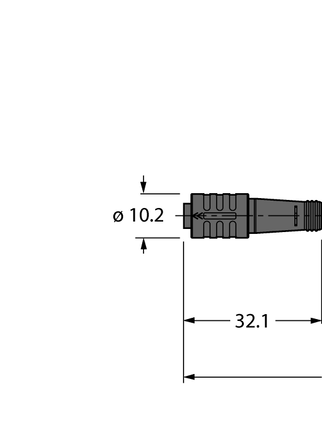Przewód elementu wykonawczego/czujnika, PUR PKG4Z-2/TXL - Turck