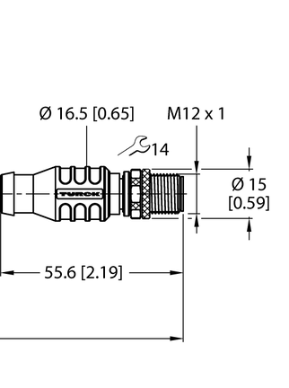 Przewód przemysłowy Ethernet RSSD-RSSD-4422-0.3M - Turck