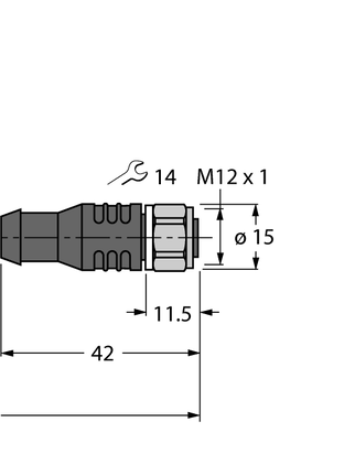 Przewód PP-EPDM do czujnika i elementu wykonawczego RKCV5T-20-RKCV5T/TFW - Turck