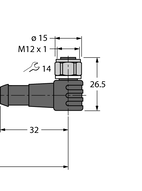 Przewód PP-EPDM do czujnika i elementu wykonawczego WKCV5T-20-WKCV5T/TFW - Turck