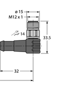 Przewód PP-EPDM do czujnika i elementu wykonawczego WKCV5T-2-WSCV5T/TFW - Turck