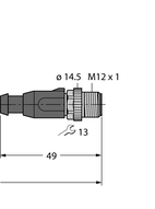 Przewód przemysłowy Ethernet RSSD-RSSD-4414-2M - Turck