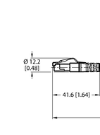Przewód przemysłowy Ethernet RJ45S-4422-5M - Turck