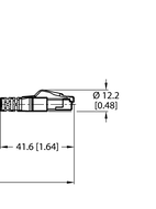Przewód przemysłowy Ethernet RSSD-RJ45S-4422-2M - Turck