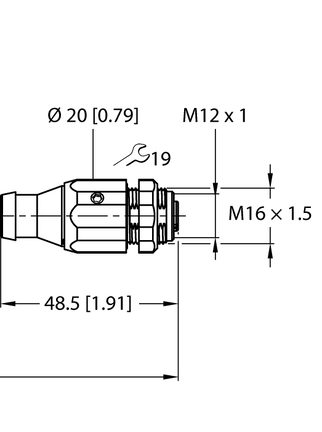 Przewód przemysłowy Ethernet RJ45S-FKSDD-4422-2M - Turck