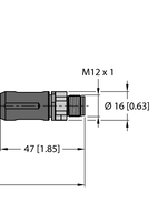Przewód przemysłowy Ethernet RSSX-RSSX-8814-2M - Turck