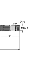 Przewód przemysłowy Ethernet PSGS4M-PKGS4M-4414-4M - Turck