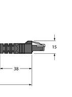 Przewód przemysłowy Ethernet RSS RJ45S 841-2M - Turck