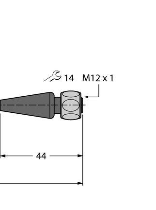 Przewód przyłączeniowy PVC RKH4.5-50-RKH4.5/TFE - Turck