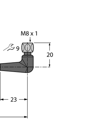 Przewód przyłączeniowy PVC PKWH3M-20-PKWH3M/TFE - Turck