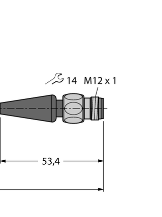 Przewód PVC WKH4-2-RSH4/TFE - Turck
