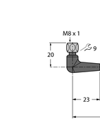 Przewód przyłączeniowy PVC PKWH3M-10/TFE - Turck