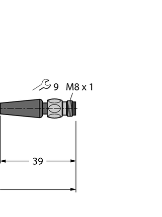 Przewód przyłączeniowy PVC RKH4-20-PSGH3M/TFE - Turck