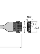 Przewód sieciowy magistrali CAN (DeviceNet, CANopen) RSC CBC5 572-2M - Turck