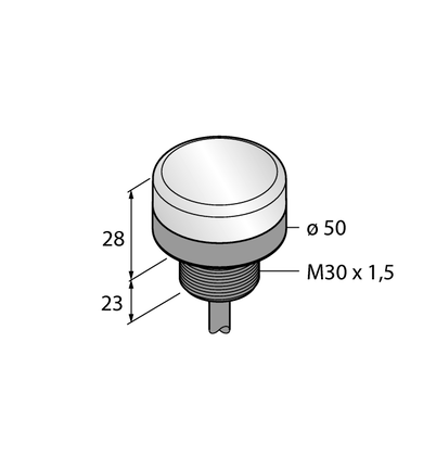 Reflektor LED WL50SWL5 - Turck