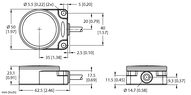 Reflektor LED WL50F-3TW W/30 - Turck