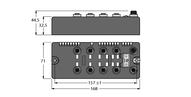 Stacja sieciowa BL Compact dla DeviceNet BLCDN-8M12L-8DI-P-8DI-P - Turck