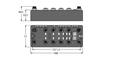 Stacja sieciowa BL compact dla PROFIBUS-DP BLCDP-8M12LT-8DI-PD-4DO-2A-P - Turck