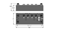 Stacja sieciowa BL compact dla PROFIBUS-DP BLCDP-4M12LT-2AI-PT-2AI-PT - Turck