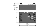 Stacja sieciowa BL compact wieloprotokołowa BLCEN-1M12MT-1RS232 - Turck