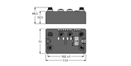 Stacja sieciowa BL compact wieloprotokołowa BLCEN-2M12MT-2AI-TC - Turck