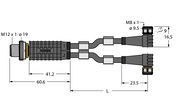 Trójnik 2-drogowy VBRS4.4-2PKW3M-5/5/TEL - Turck