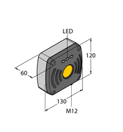 Urządzenie odczytująco-zapisujące UHF TN902-Q120L130-H1147 - Turck
