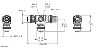 Trójnik 2-drogowy VT2-FKM8-FKM8-FSM8 - Turck
