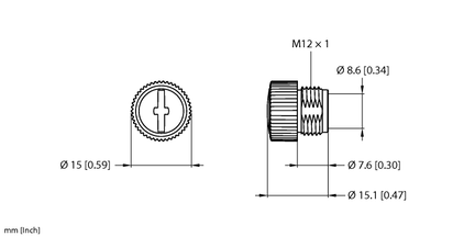 Zatyczka końcowa M12 VS-M12-PWR - Turck
