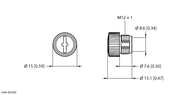 Zatyczka końcowa M12 VS-M12-PWR - Turck