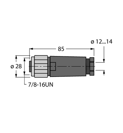Złącze rozbieralne BKV4140-0/16 - Turck