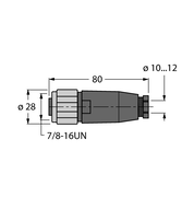 Złącze rozbieralne BKV4140-0/13.5 - Turck