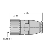 Złącze rozbieralne FW-M23ST12Q-G-LT-ME-XX-10 - Turck