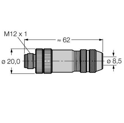 Złącze rozbieralne BMSWS8151-8.5 - Turck
