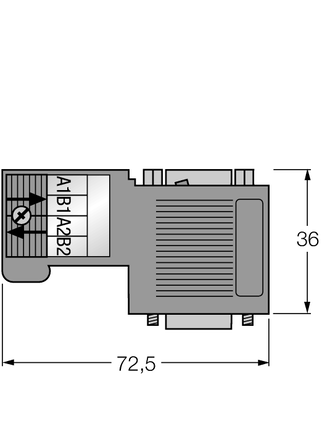 Złącze rozbieralne 6ES7972-0BB52-0XA0-IP20FC-PG - Turck