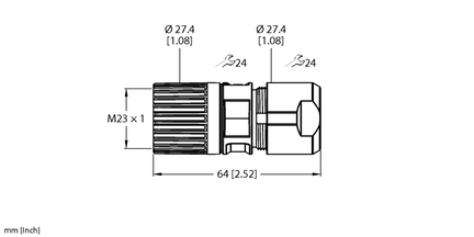 Złącze rozbieralne FW-CRKSM1717-P-C-0315 - Turck