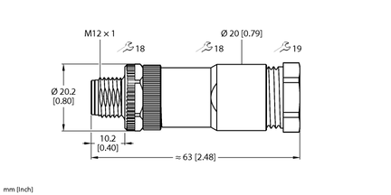 Złącze rozbieralne FW-ERSPM0414-PT-S-0810 - Turck