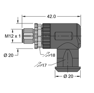 Złącze rozbieralne FW-EWSPM0516-SA-S-0408 - Turck
