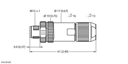 Złącze rozbieralne FW-ERSSM0426-FD-P-0408 - Turck