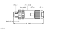 Złącze rozbieralne FW-ERSSM0426-FD-P-0408 - Turck