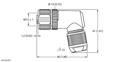 Złącze rozbieralne FW-EWKSM0426-FD-P-0408 - Turck