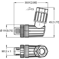 Złącze rozbieralne FW-EWSPM0526-SA-P-0408 - Turck